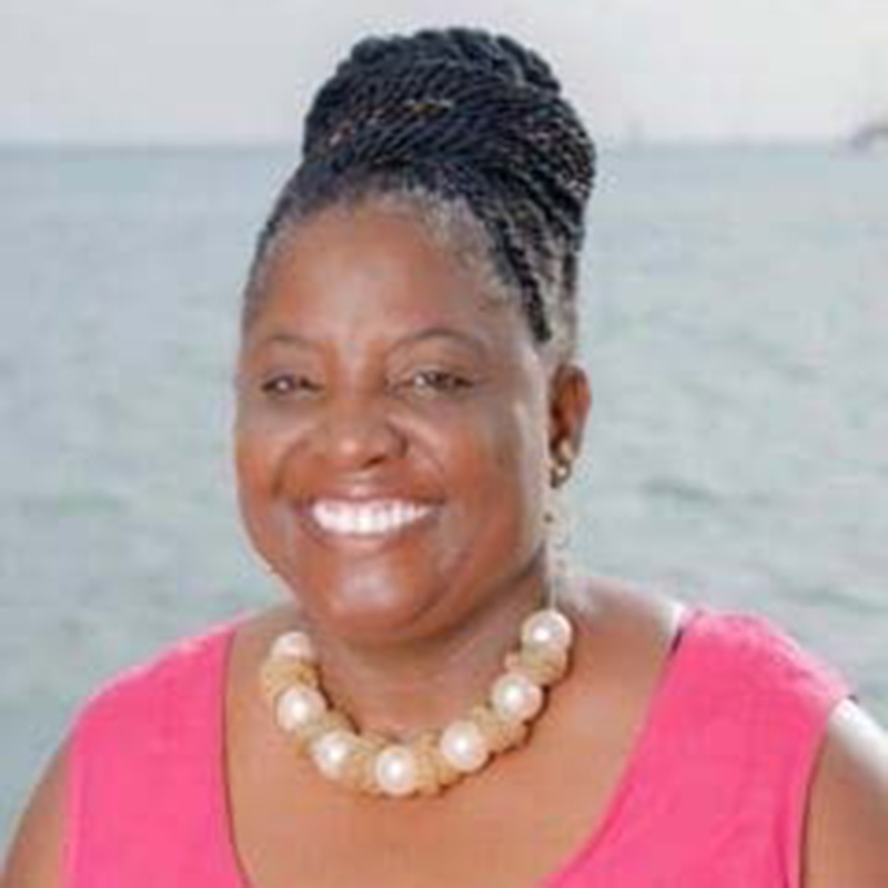 A headshot of Dr. Valrica Bryson, a respected music educator in the Virgin Islands.