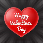 Happy Valentine's Day written in a stylish script.