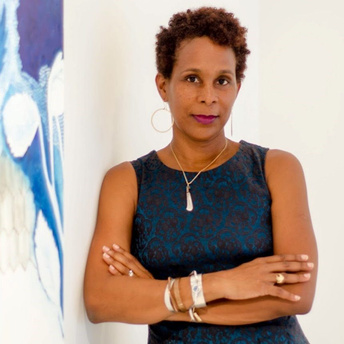 A portrait of Virgin Islands visual artist La Vaughn Belle.