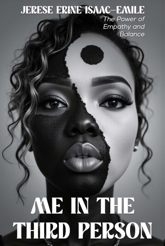 The book cover for "The Power of Empathy and Balance" by Jerese Erine Isaac-Emile.